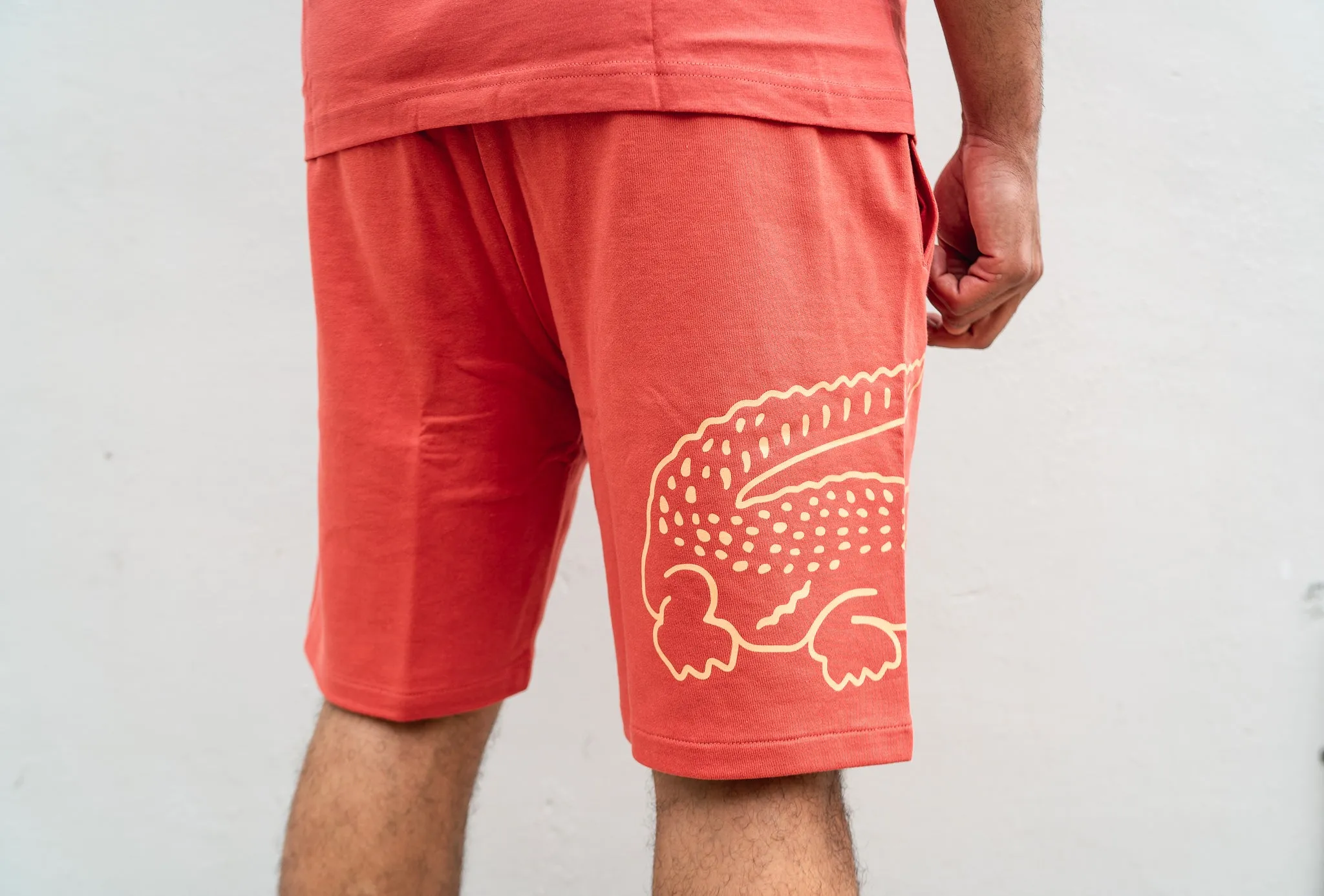 Lacoste Side Gator Shorts (Guava) QuickEvaporation