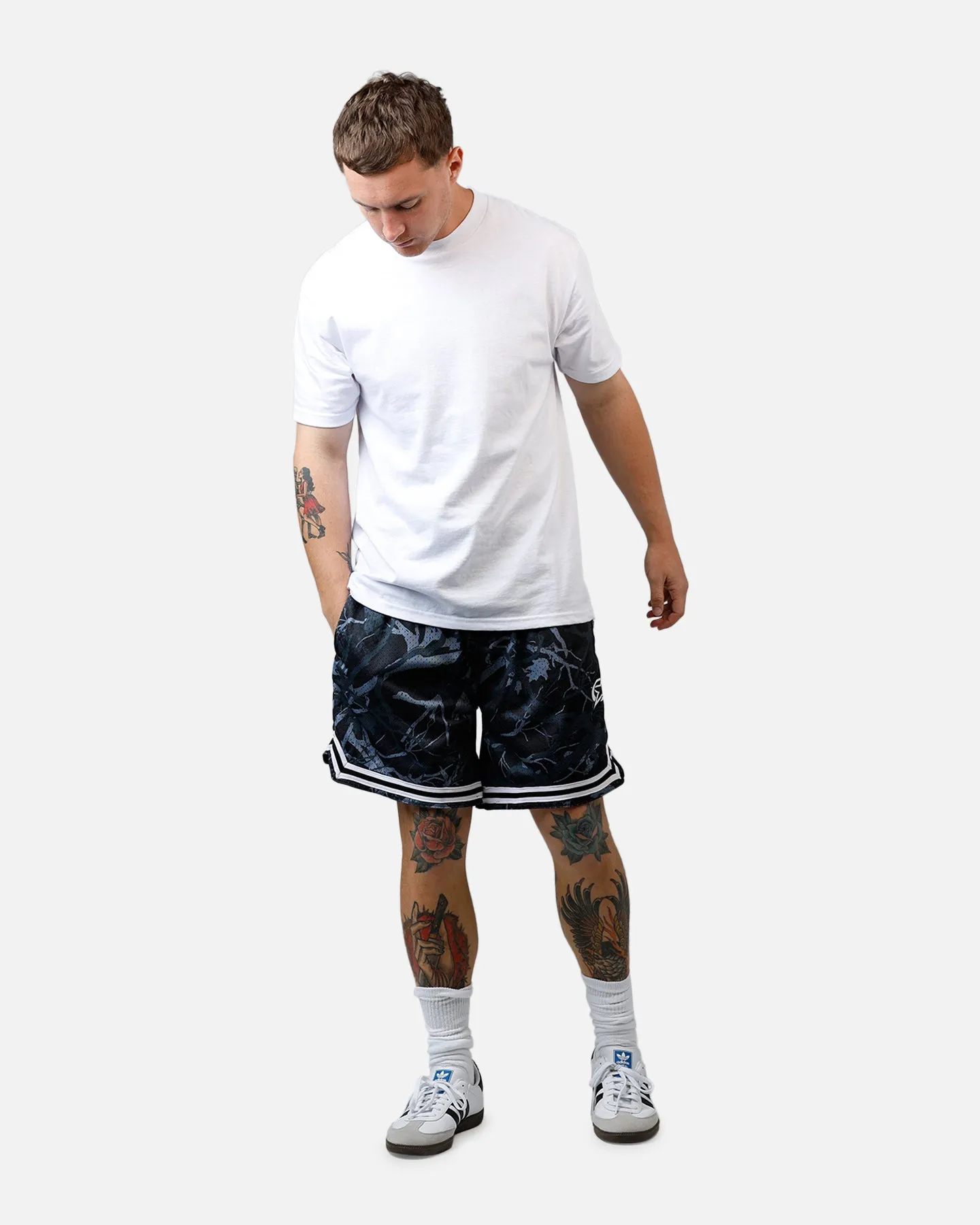 Valentine's gift Fresh Day Carre Outlaw Mesh Shorts Black Real Tree