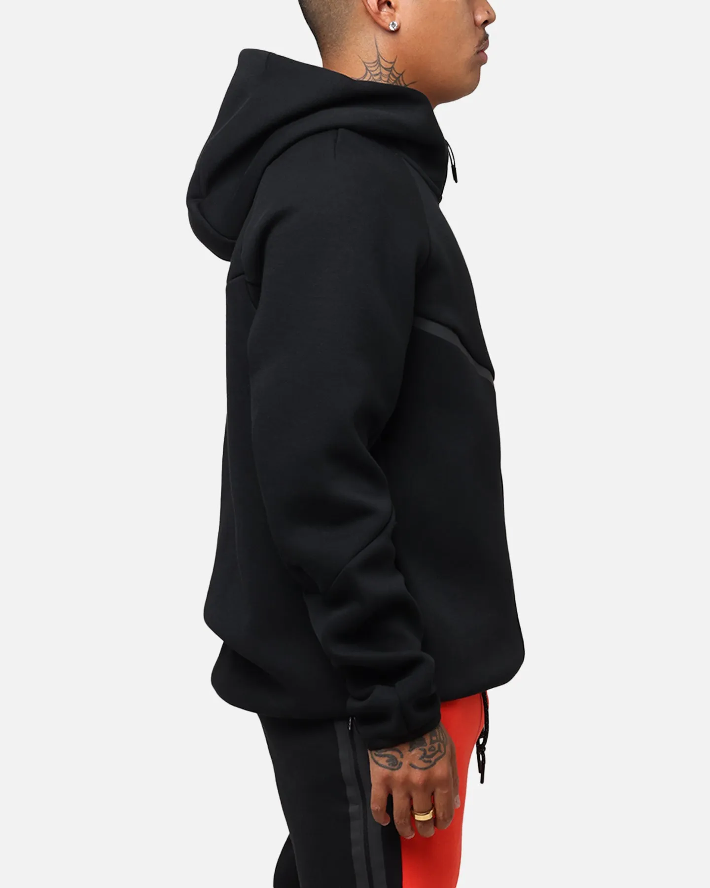 Anti Static Treatment Moisture Wicking Lining Nike Sportswear Tech Fleece Windrunner Jacket Black/Black
