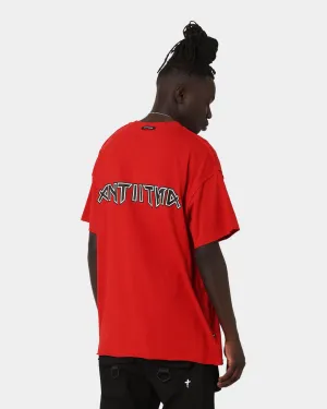 The Anti Order Terminus T-Shirt Red/White No Slip Shoulder Design