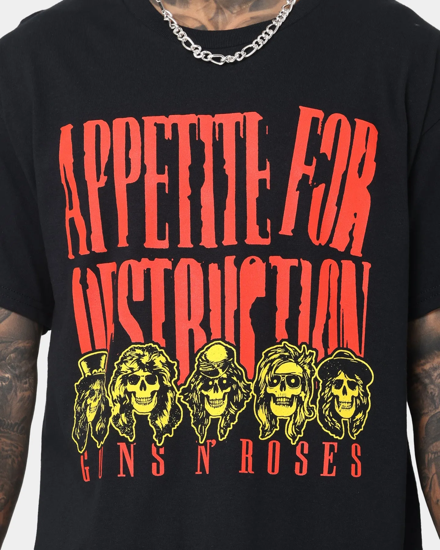 cycling outfit Guns N Roses Appetite Destruction T-Shirt Black