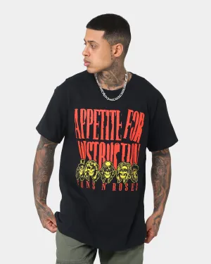 Guns N Roses Appetite Destruction T-Shirt Black Stretchable Comfy Apparel