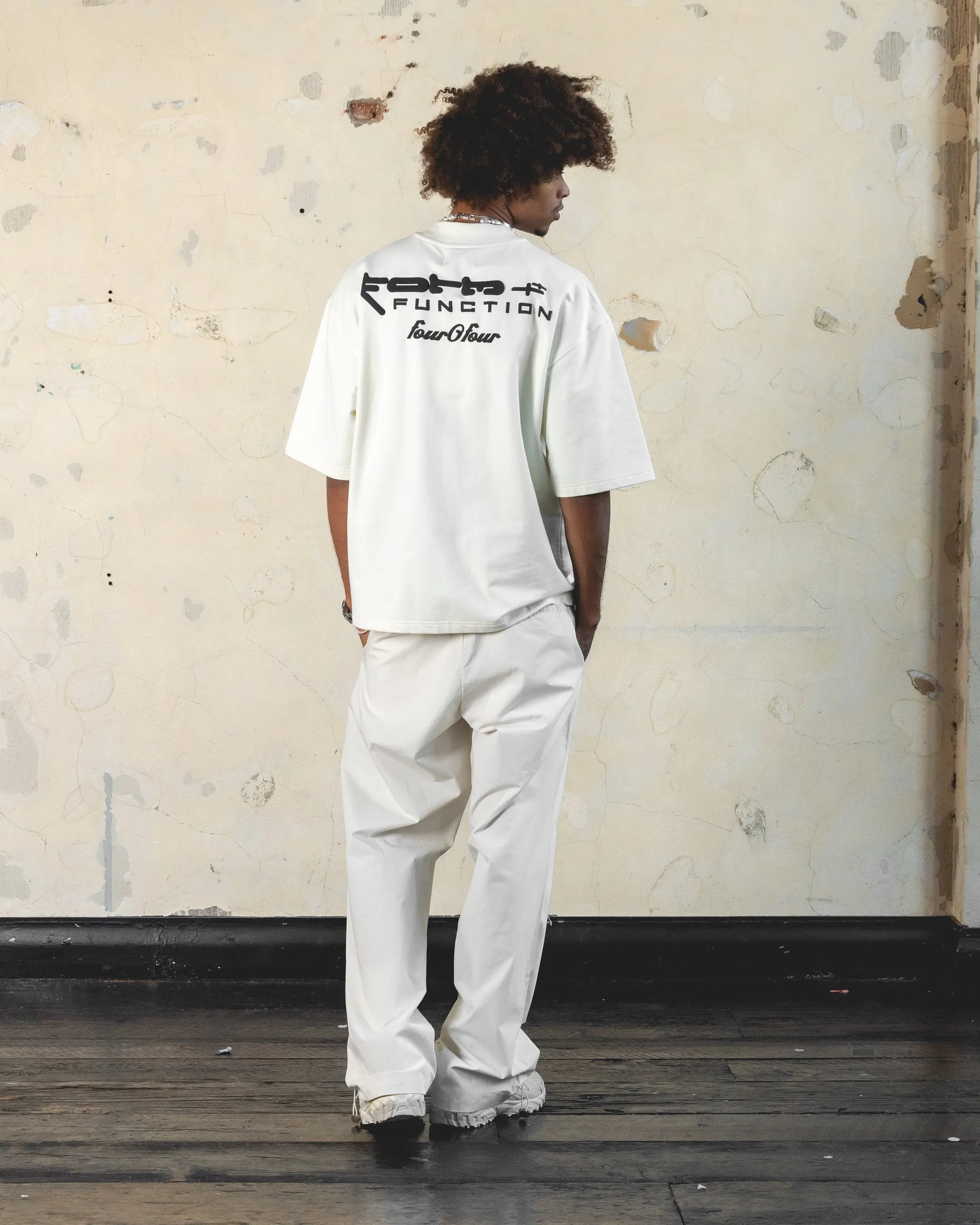 AdvancedMoistureManagement Quick Release Hem 404 Function Oversized T-Shirt Off White