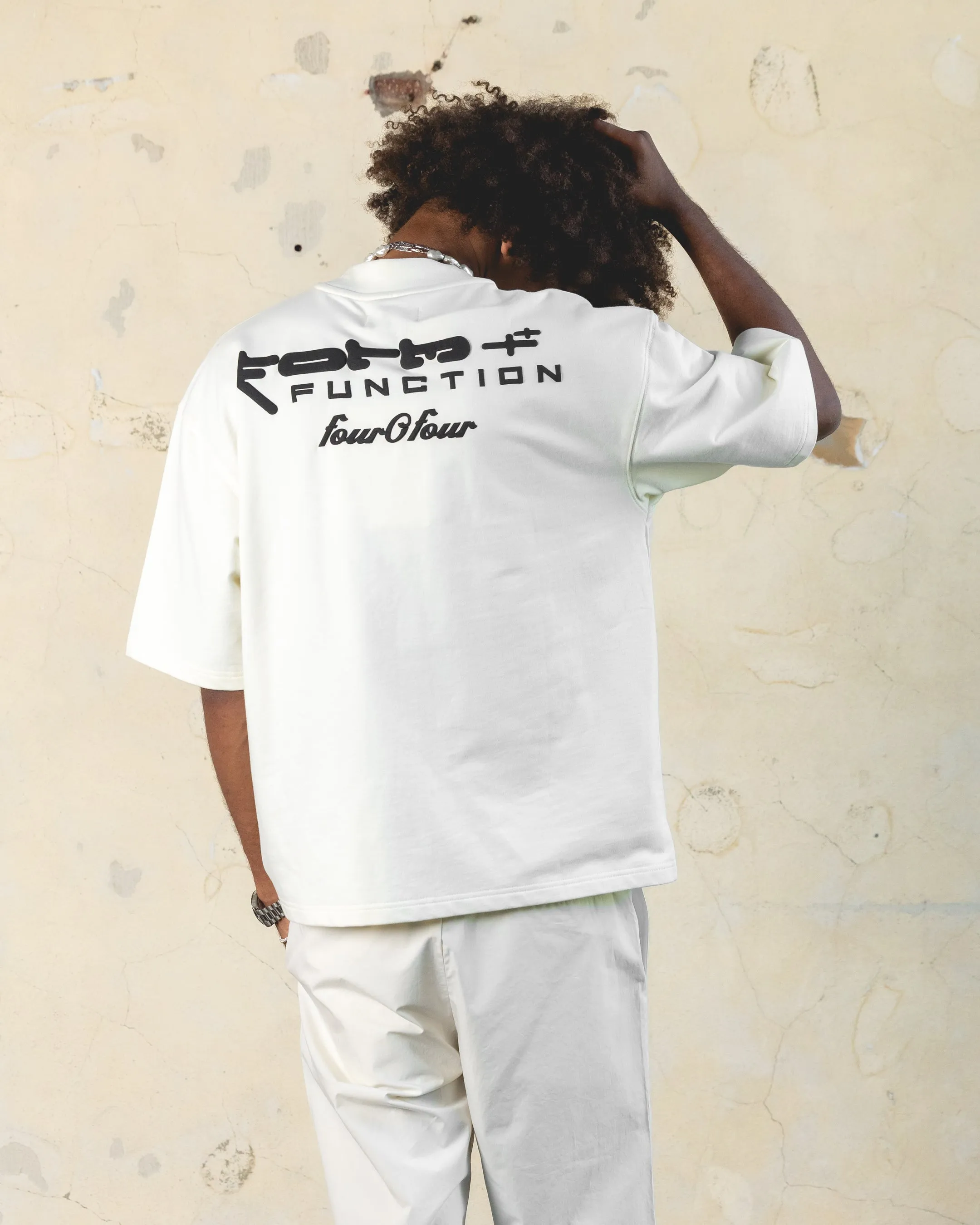 Layered Wear 404 Function Oversized T-Shirt Off White
