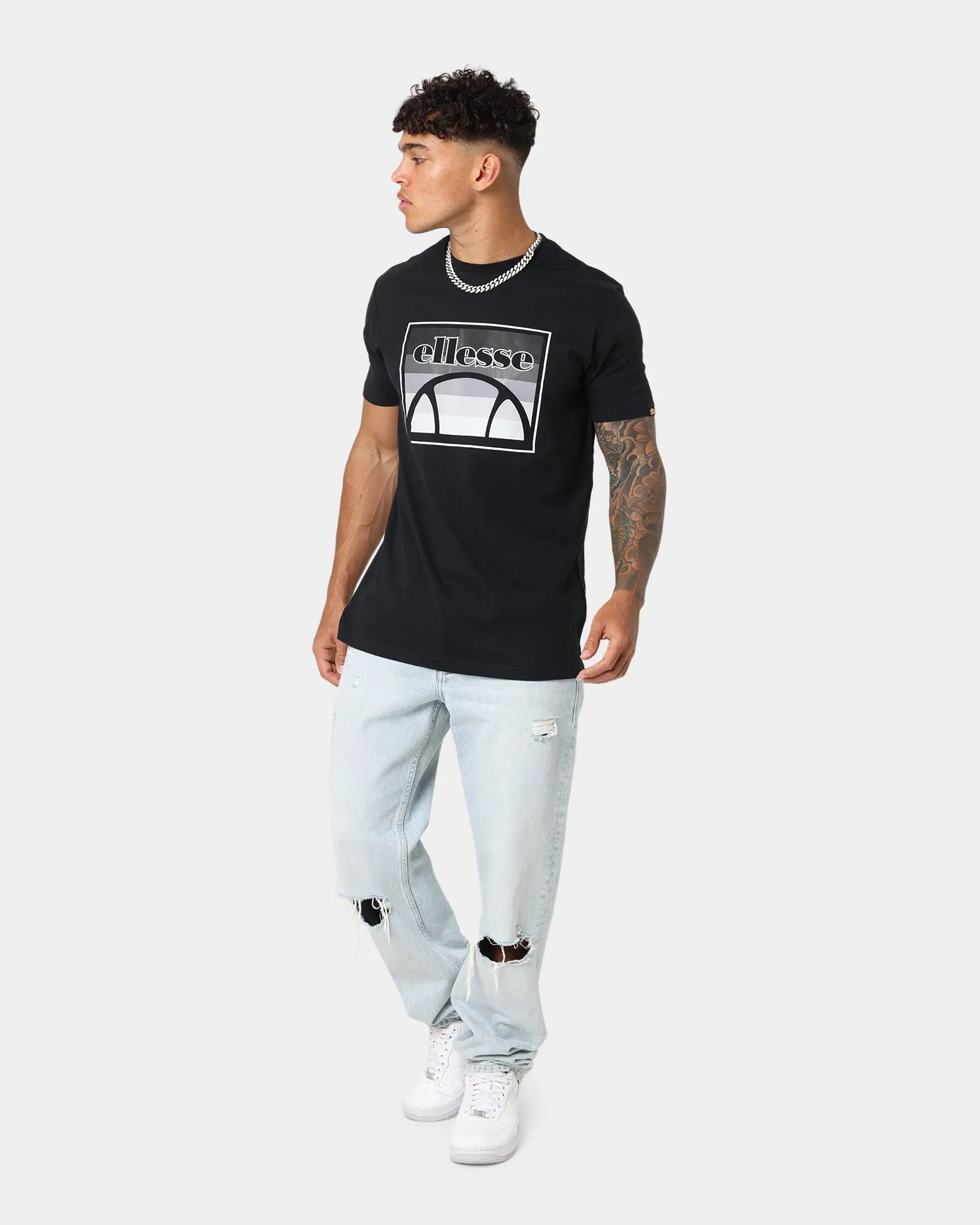Ellesse Pinupo T-Shirt Black Sporty Look Wear Chill Wear
