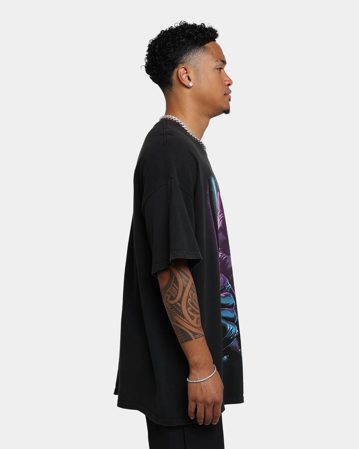 Goat Crew X Batman The Joker Vintage T-Shirt Black Wash AllWeatherComfort