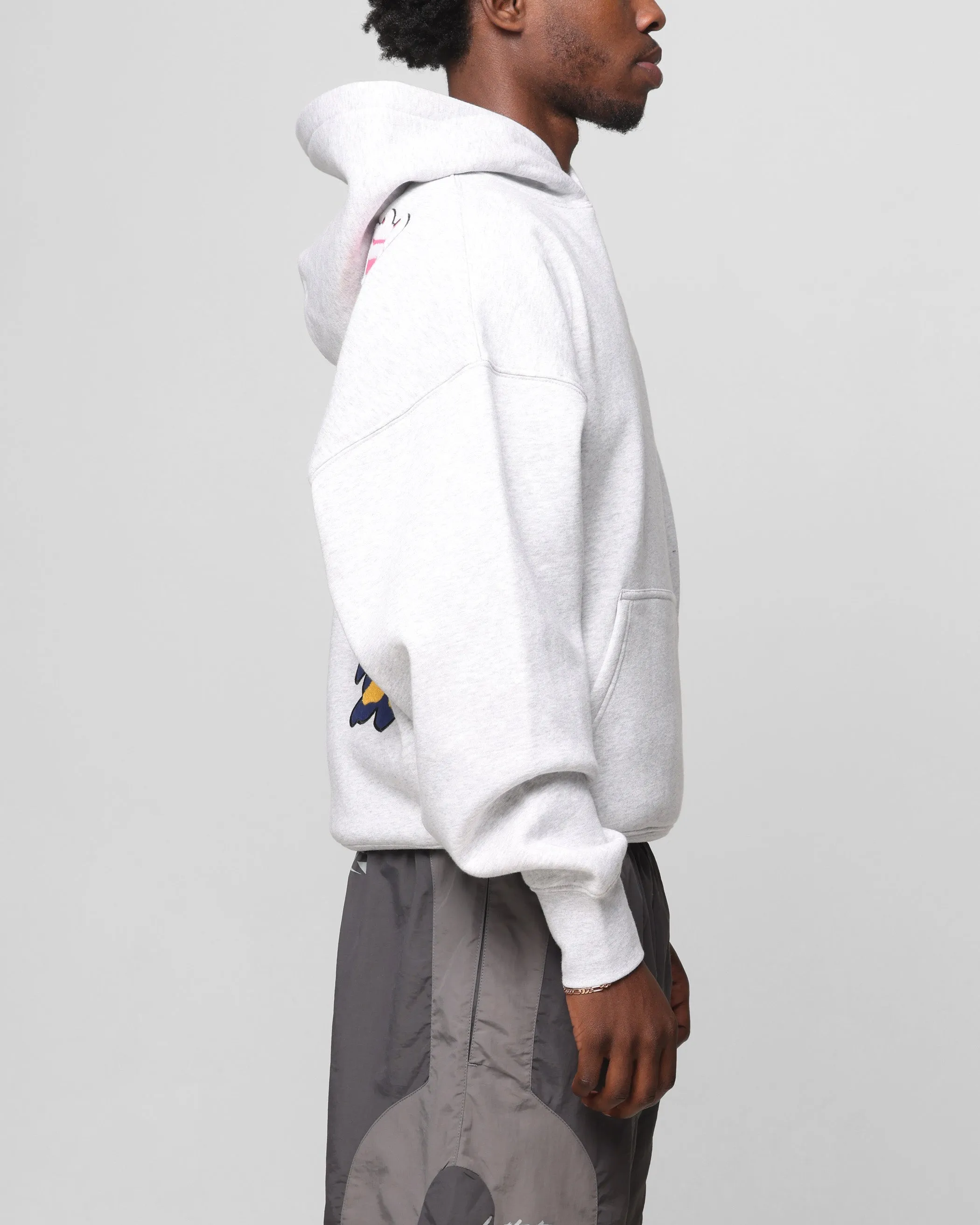 Loiter Chenille Premium Hoodie Grey Marle Student Life