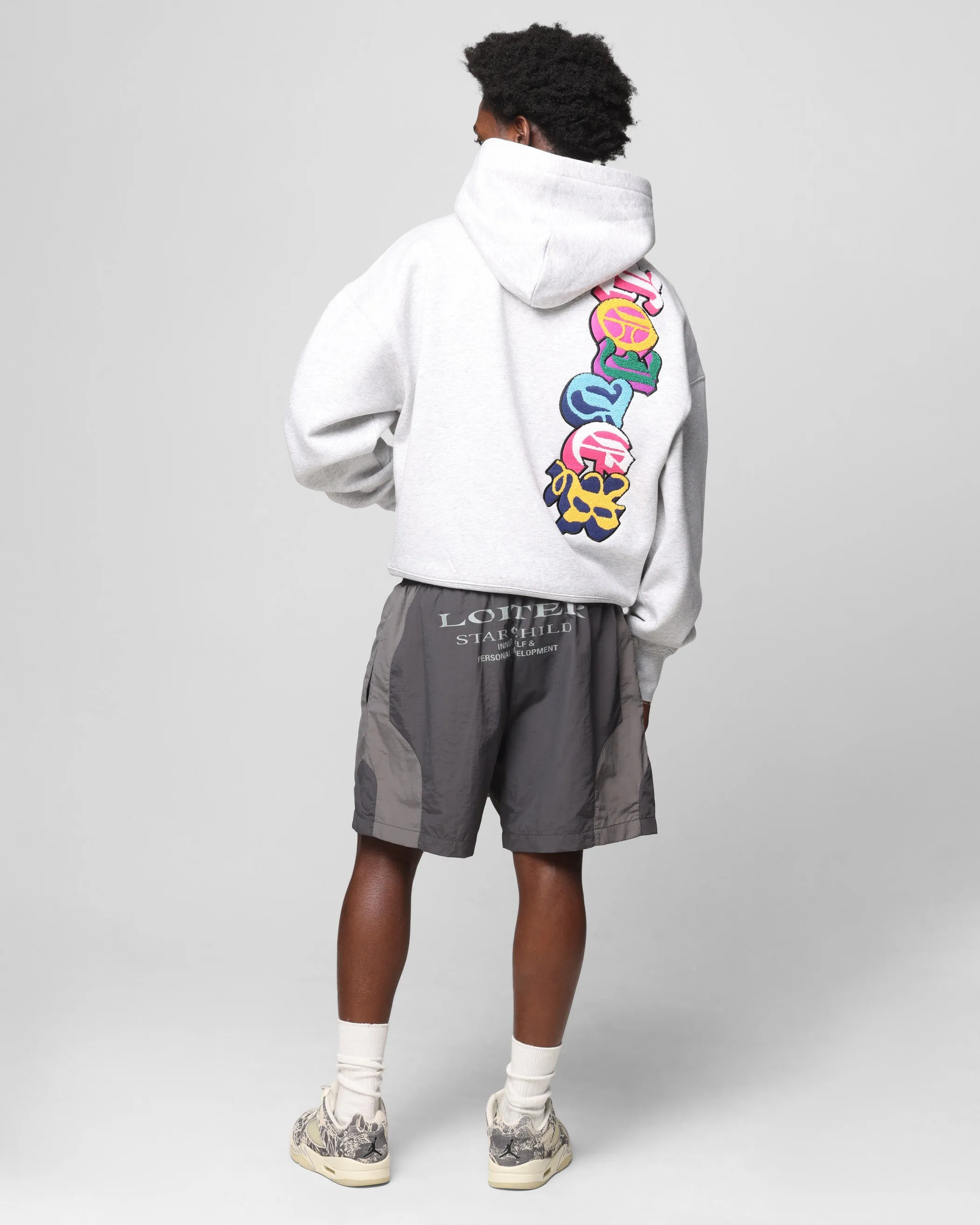Loiter Chenille Premium Hoodie Grey Marle Water Resistant