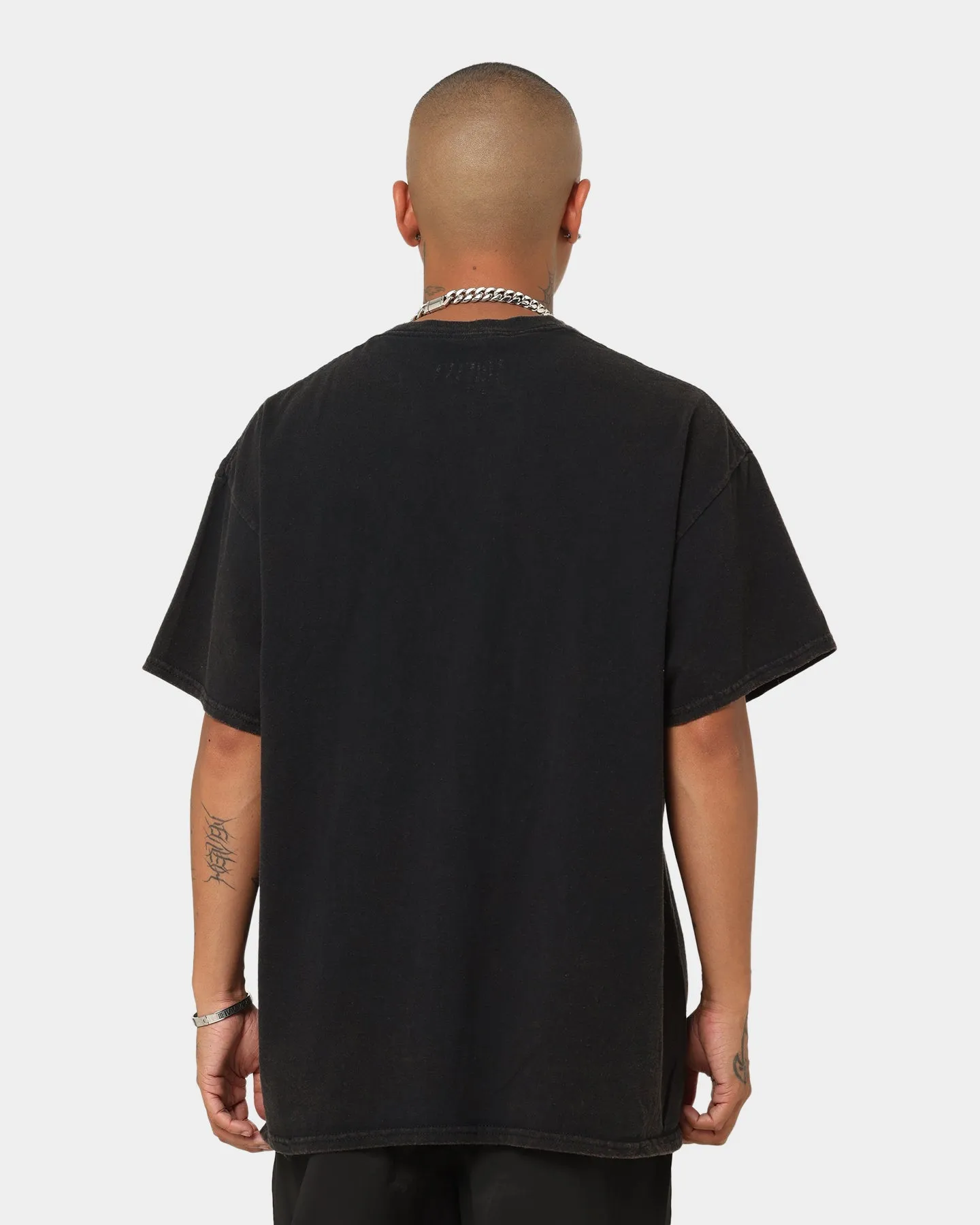 Nirvana Smiley Vintage Tee Washed Black Summer Comfort