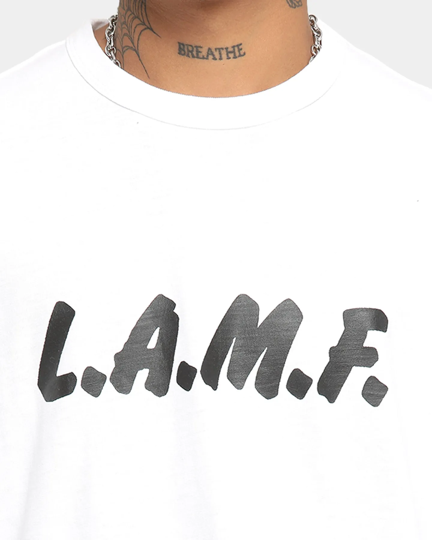 Supreme L.A.M.F Short Sleeve T-Shirt White layerable Simple Wear