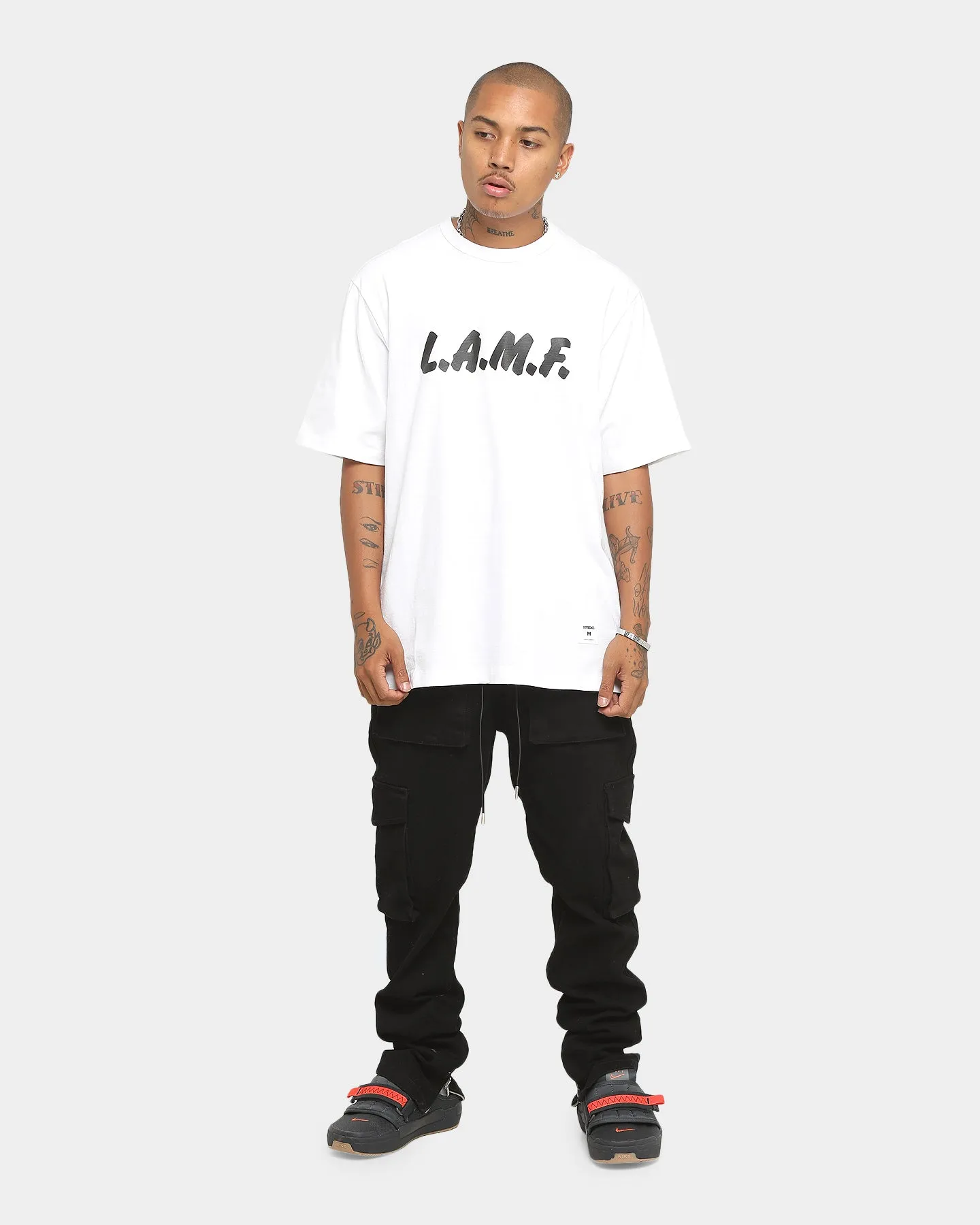 Chill Comfort weekday wear Supreme L.A.M.F Short Sleeve T-Shirt White