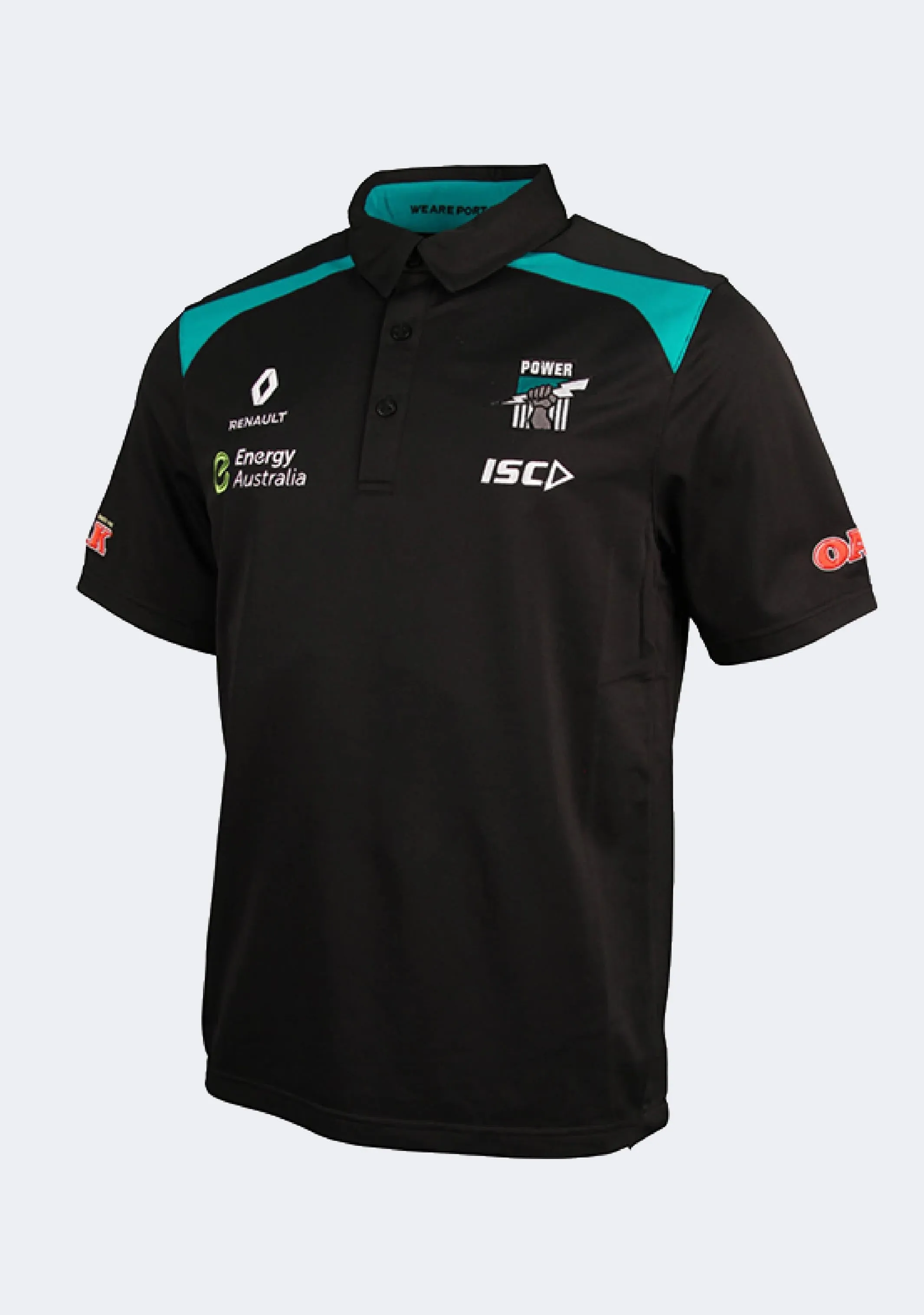 ISC Men's Port Adelaide Media 2016 Polo Soft Jersey Fabric