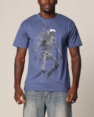 Saint Morta Wraith Cut T-Shirt Petrol Blue Sustainable Fibers