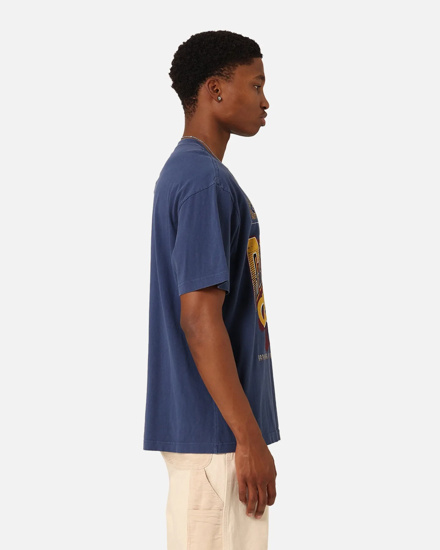 Mitchell & Ness Cleveland Cavaliers Brush Off 2.0 T-Shirt Navy Abstract print Light Fit