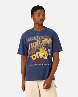Breathable Cotton Fabric Quick Comfort Mitchell & Ness Cleveland Cavaliers Brush Off 2.0 T-Shirt Navy