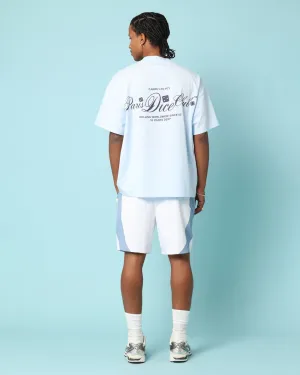Trendy All-Day Moisture Wicking Technology Carr?? Players Oversized T-Shirt Light Blue
