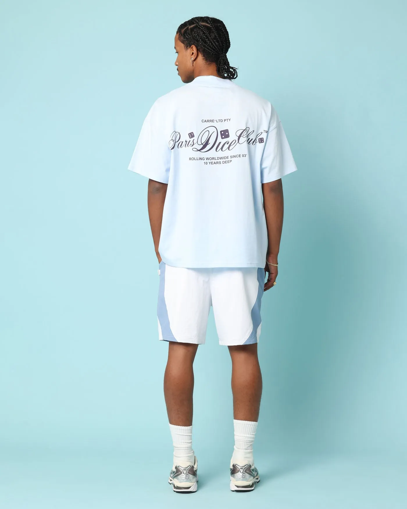 Trendy All-Day Moisture Wicking Technology Carr?? Players Oversized T-Shirt Light Blue