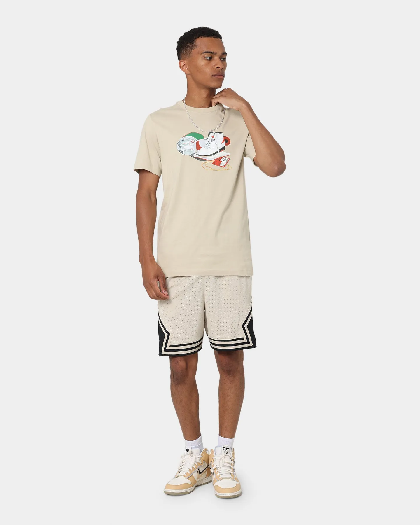 Simple yet stylish Cozy Apparel Jordan Flight Artist Series Graphic T-Shirt Rattan/White