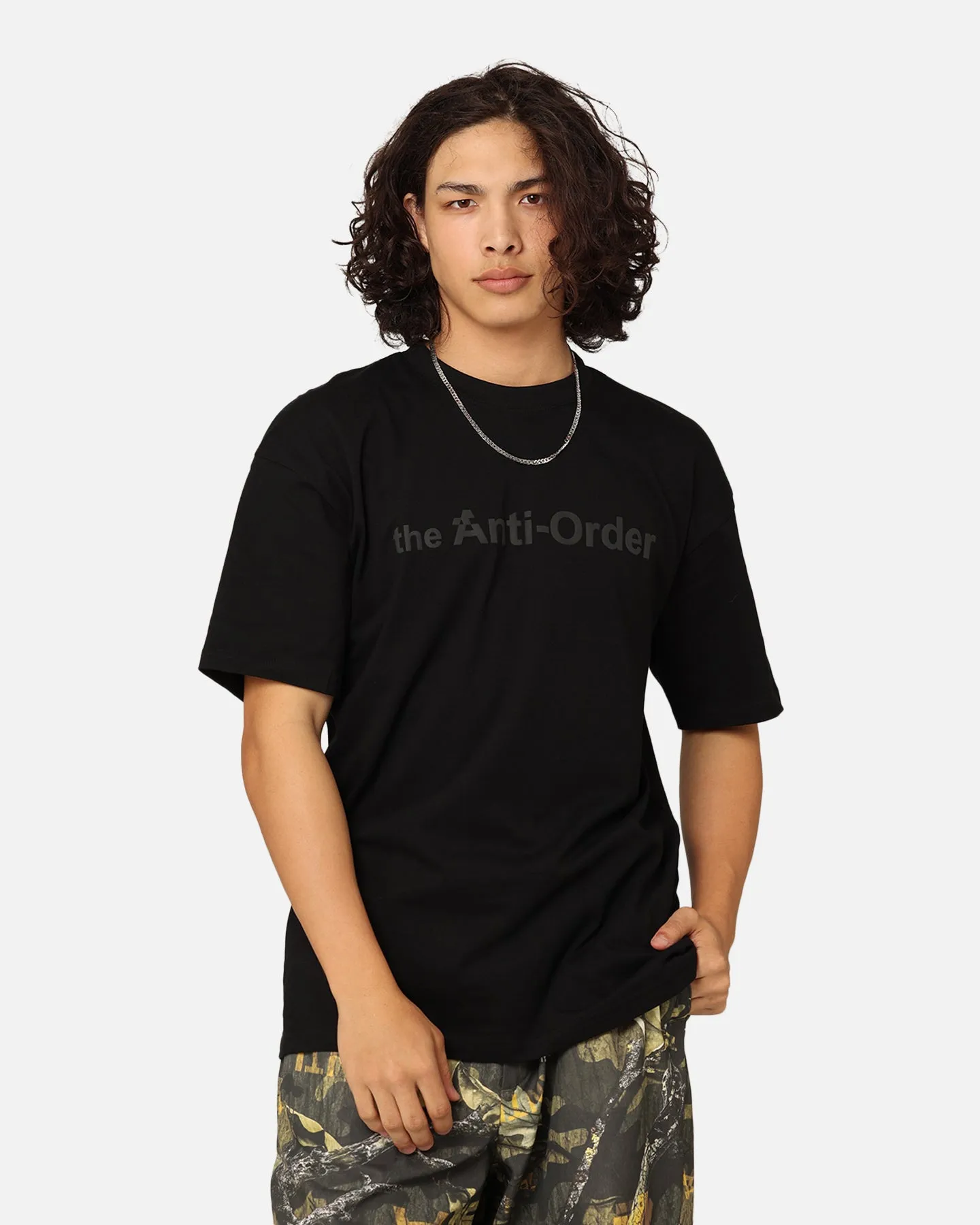 The Anti Order Logo T-Shirt Black Fashion Layering