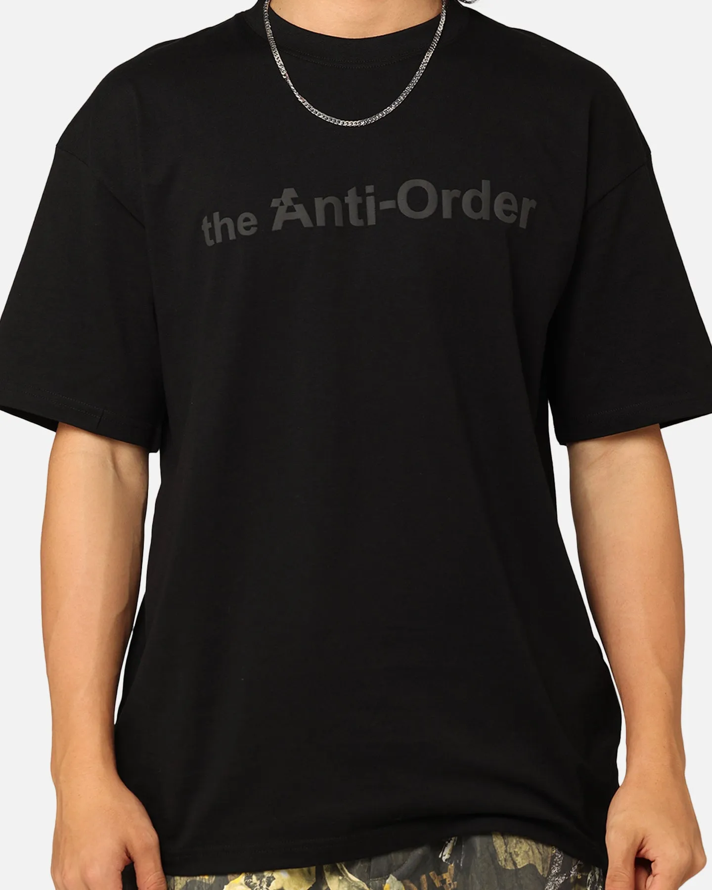 Low Impact Manufacturing Breezy Comfort The Anti Order Logo T-Shirt Black
