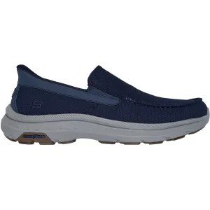 Skechers Mens Pollard Wilfred Shoe Navy Flex Groove Technology Ventilation holes