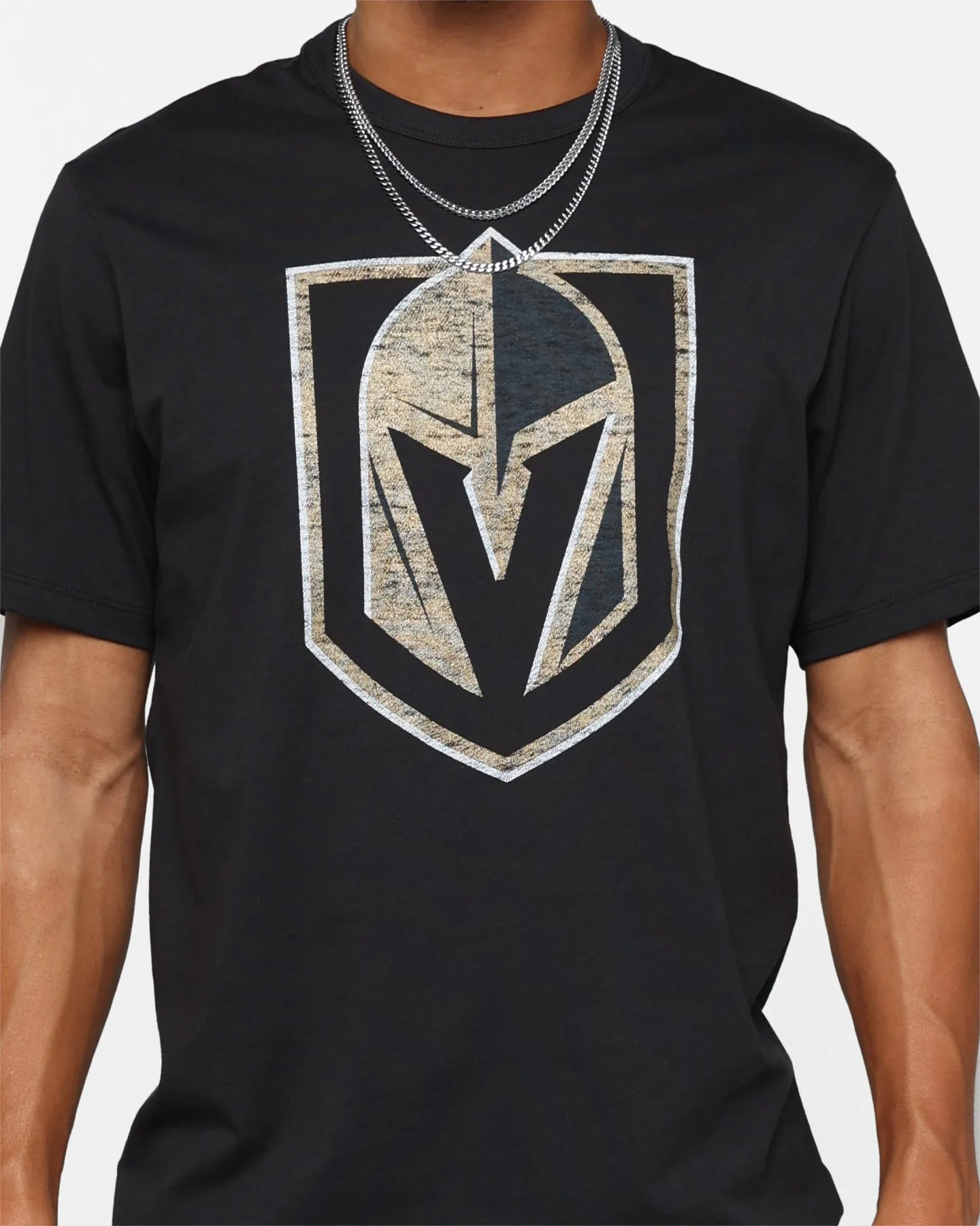 Smart Design Simple and Relaxed 47 Brand Vegas Golden Knights Flint Black T-Shirt Black