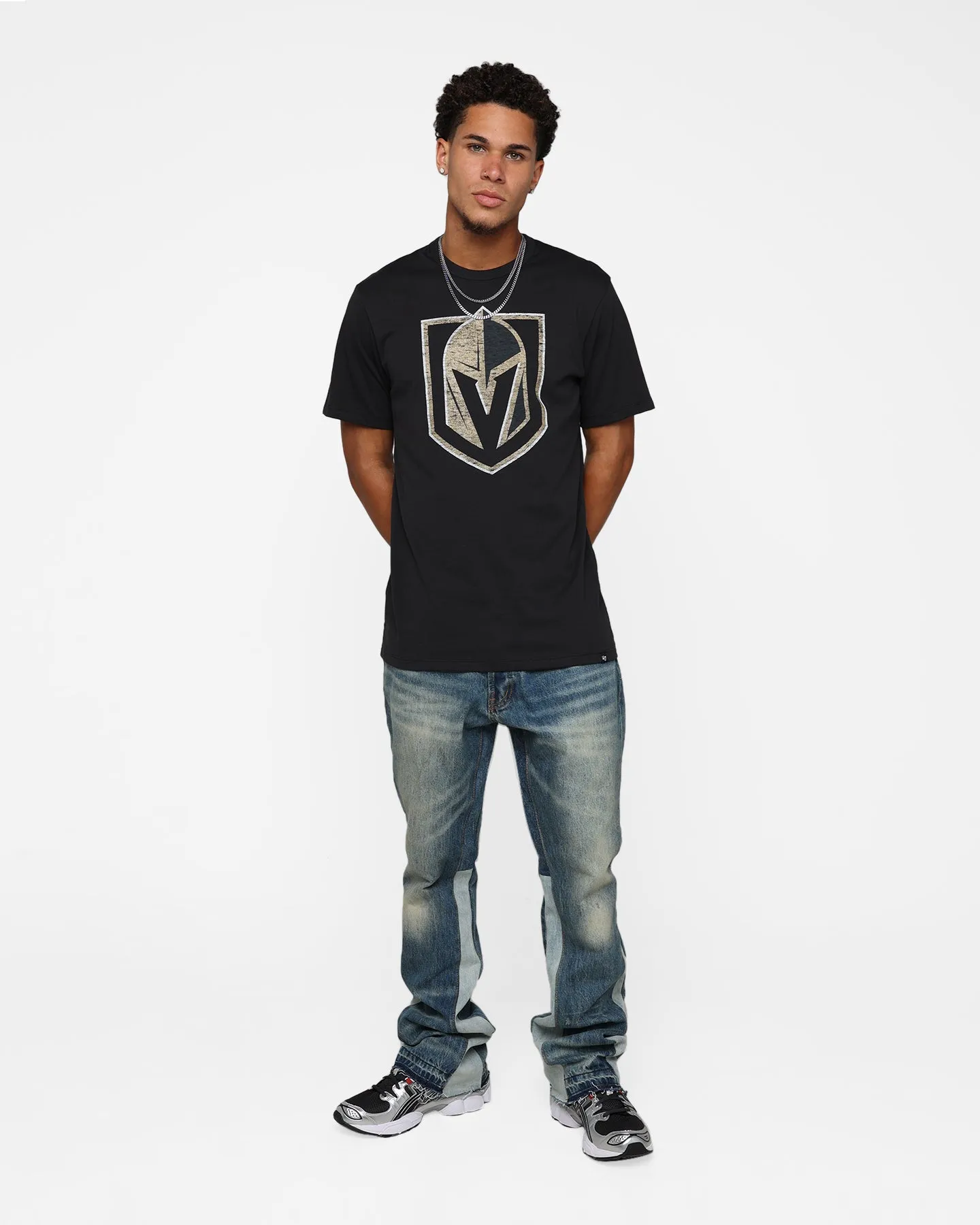 47 Brand Vegas Golden Knights Flint Black T-Shirt Black Urban Casual Look