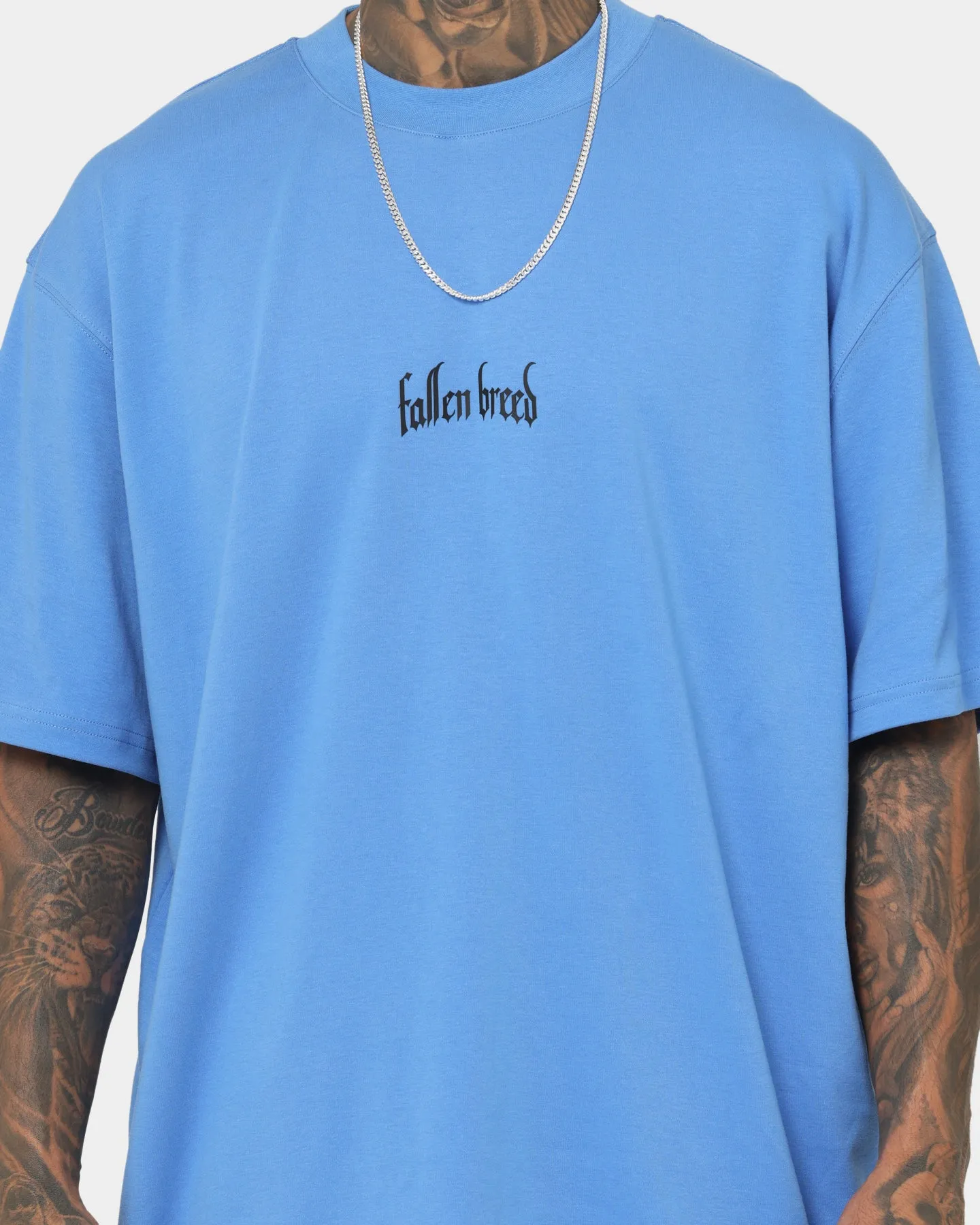 Modern Style Flattering Design Fallen Breed Logo T-Shirt Blue
