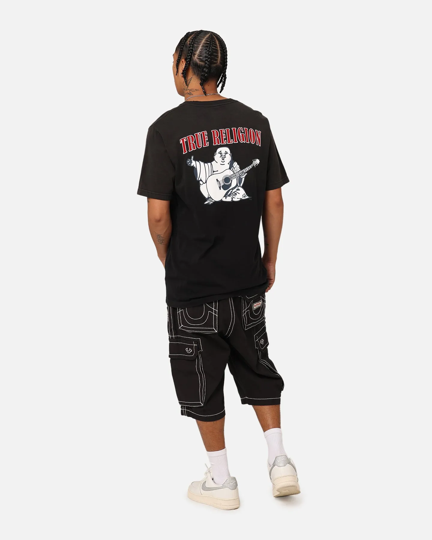 True Religion JV7 Washed T-Shirt Jet Black anniversary
