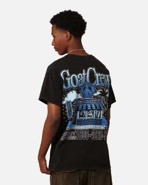 Goat Crew Design Studios Peace T-Shirt Black Wash All-day Comfort Soft And Comfortable