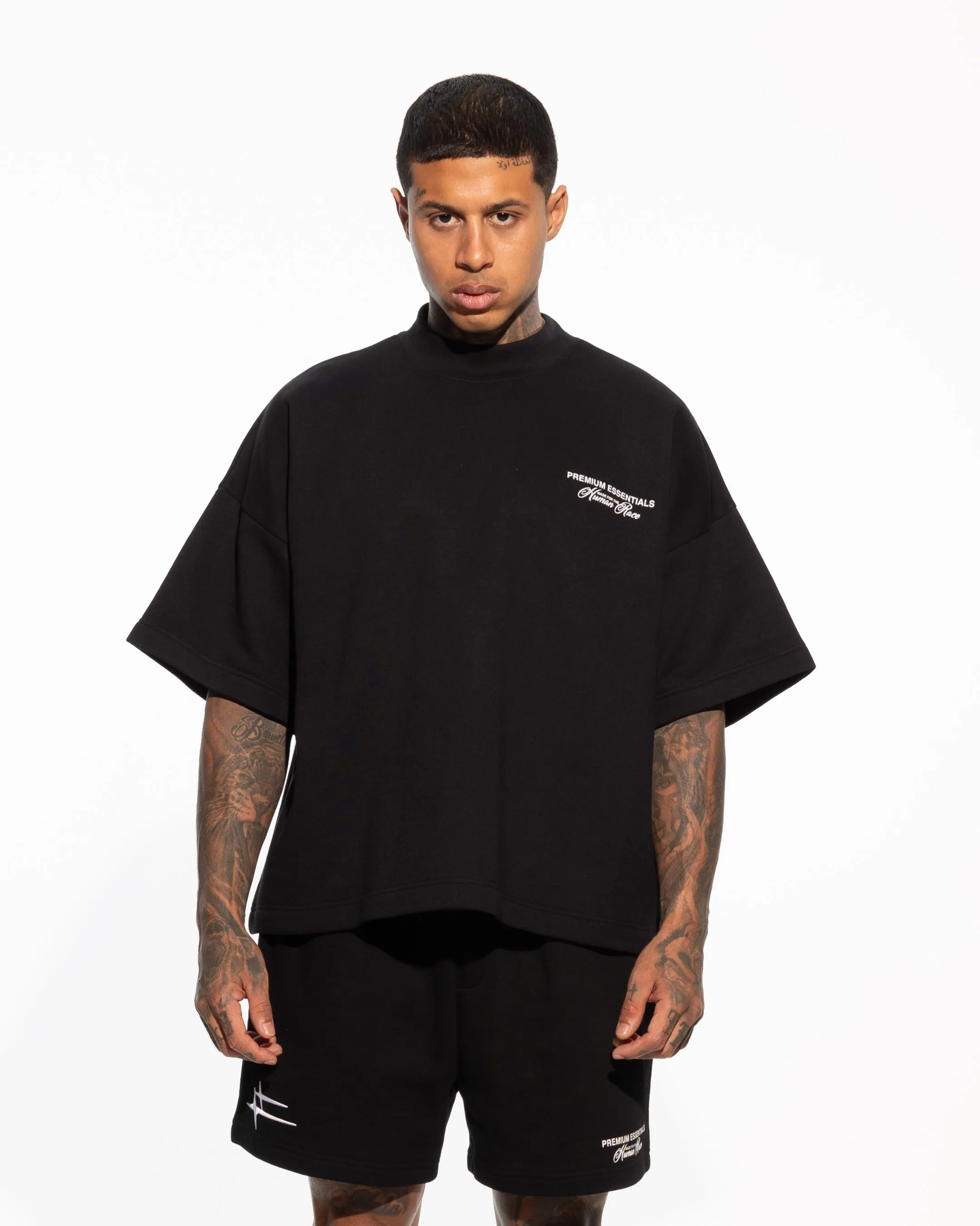Loiter Essential Spire T-Shirt Black Seasonal Comfort Style QuickDry Material
