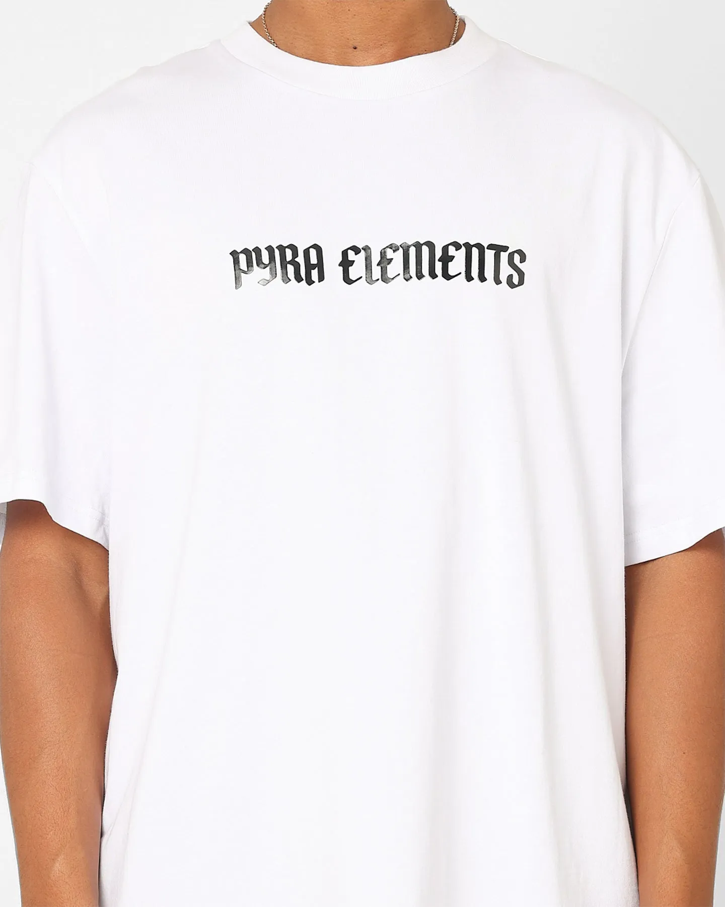 semi-formal style long sleeved Pyra Rugged T-Shirt White/Black