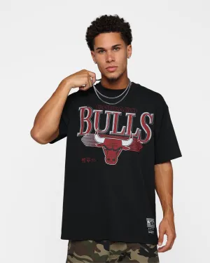 Mitchell & Ness Chicago Bulls Underscore T-Shirt Faded Black Simple Chic Layering Piece