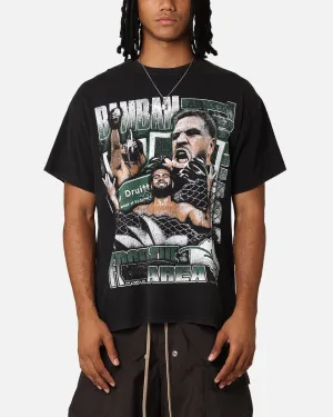 UFC By Goat Crew Tai Tuivasa Bam Bam FTA Vintage T-Shirt Black Wash Heathered Texture