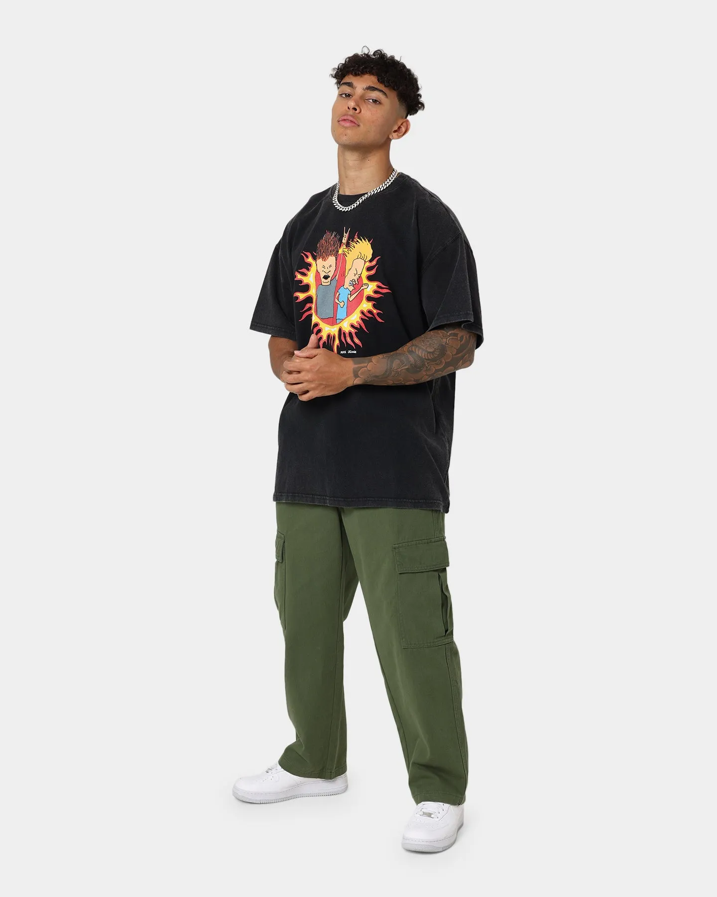 Relaxed Armhole Cut RelaxedFit American Thrift American Thrift X Beavis & Butthead Rock T-Shirt Vintage Black