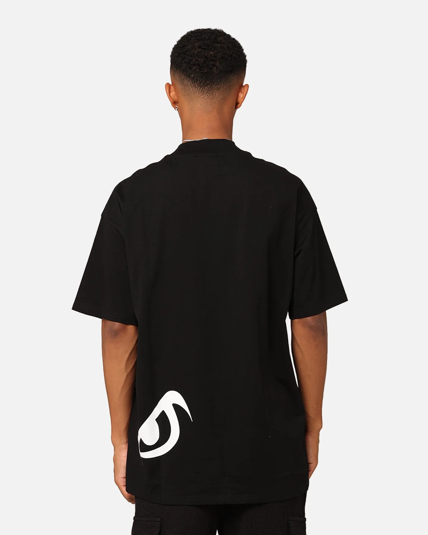 Valentine's Day Carre Eyes Oversized T-Shirt Black