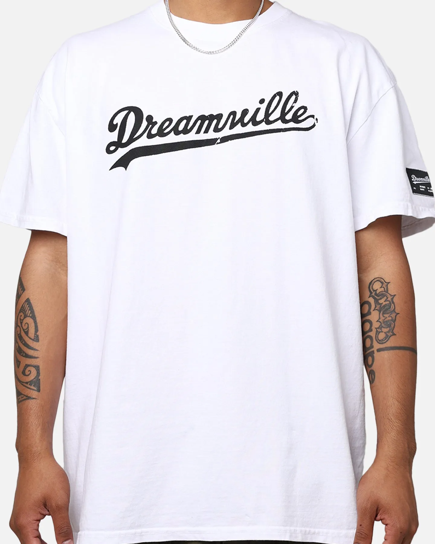 Dreamville Dreamville Logo Vintage T-Shirt White Leisure Casual Minimal Trend