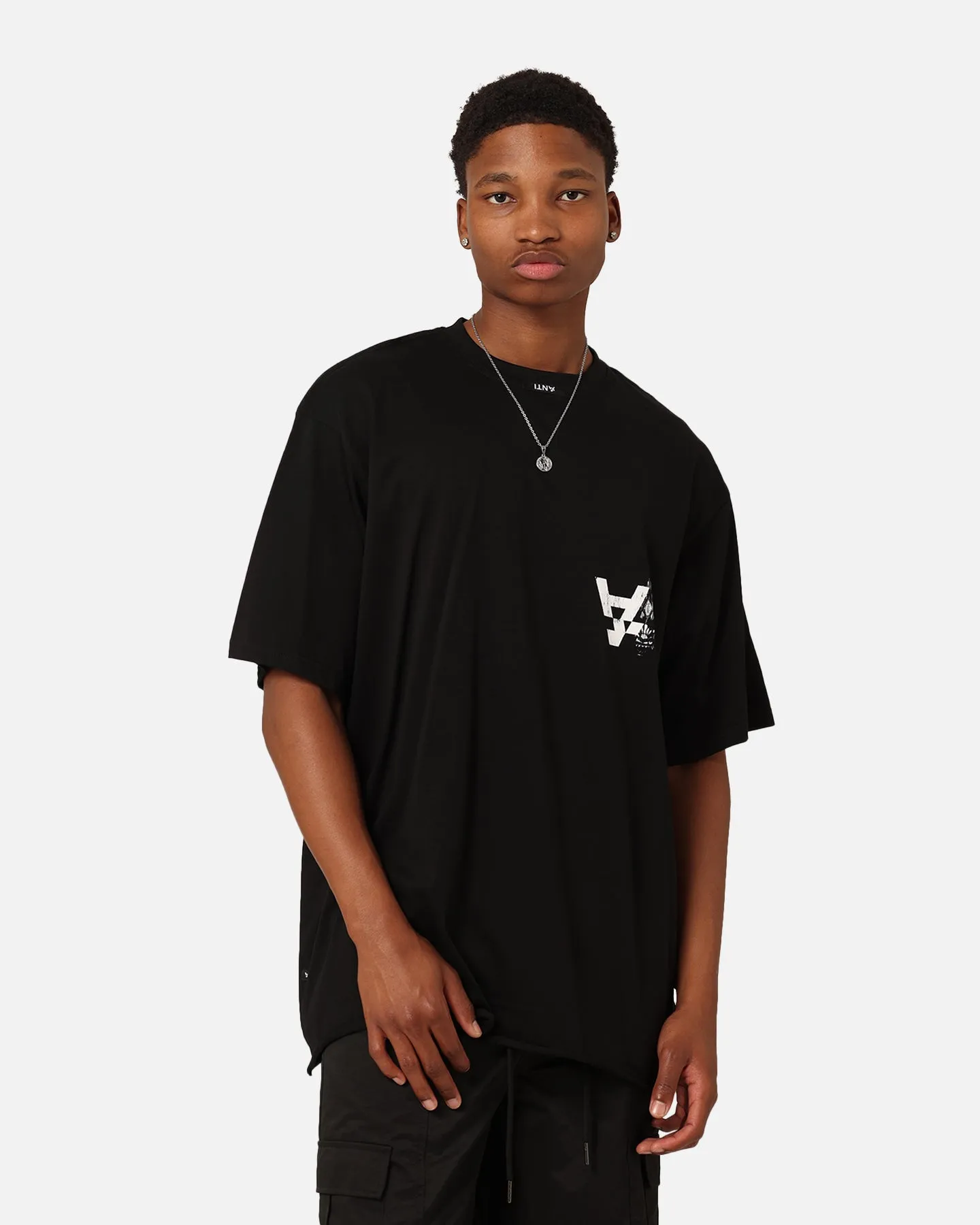 cycling outfit Flattering Design The Anti Order Double Dragon Baggy T-Shirt Black