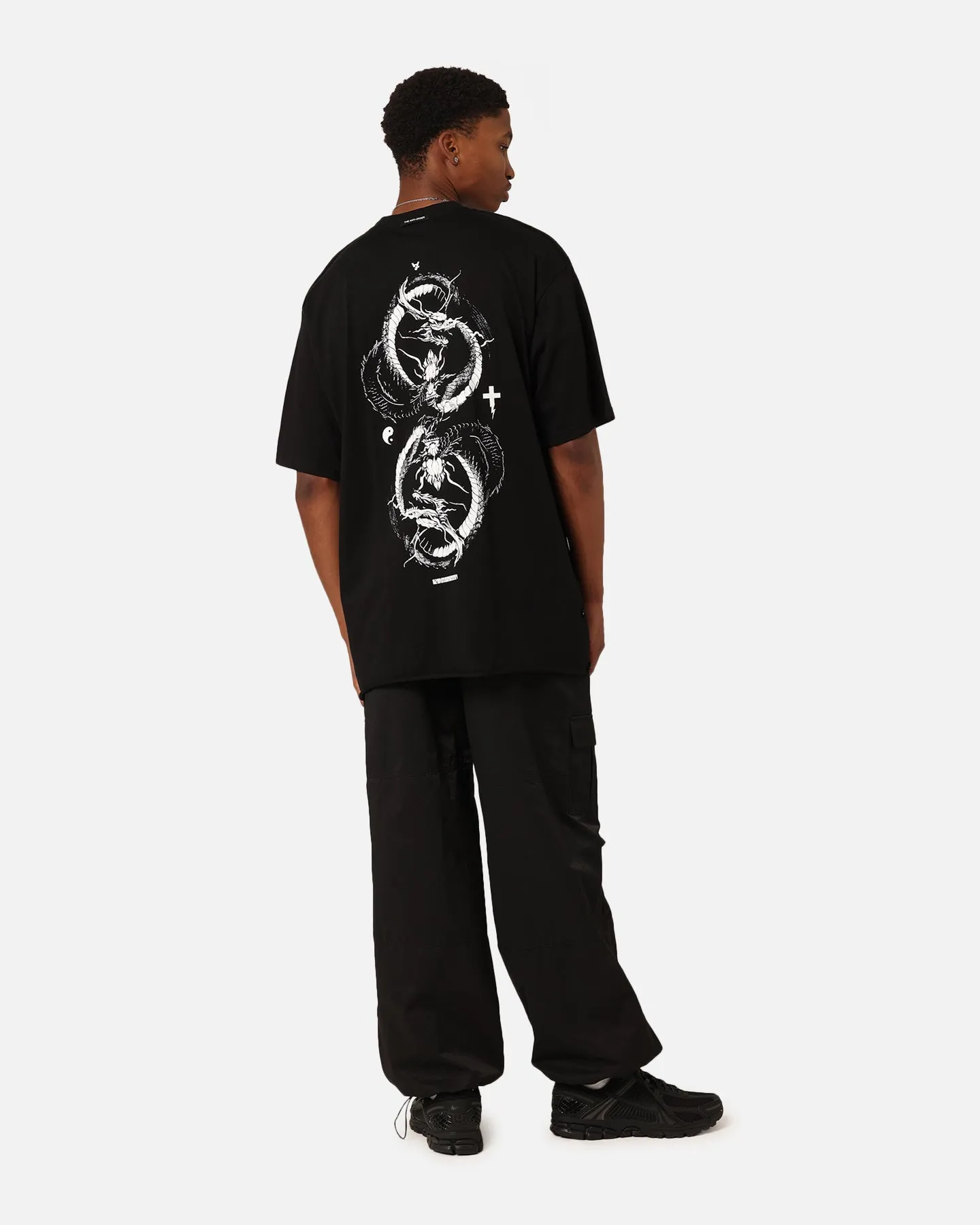 Smooth Finish The Anti Order Double Dragon Baggy T-Shirt Black
