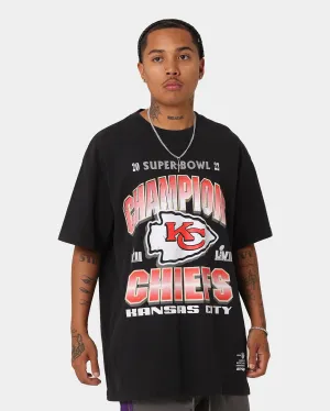 Majestic Athletic Kansas City Chiefs Super Bowl LVII Champs Arch T-Shirt Black Wrinkle Free Fabric
