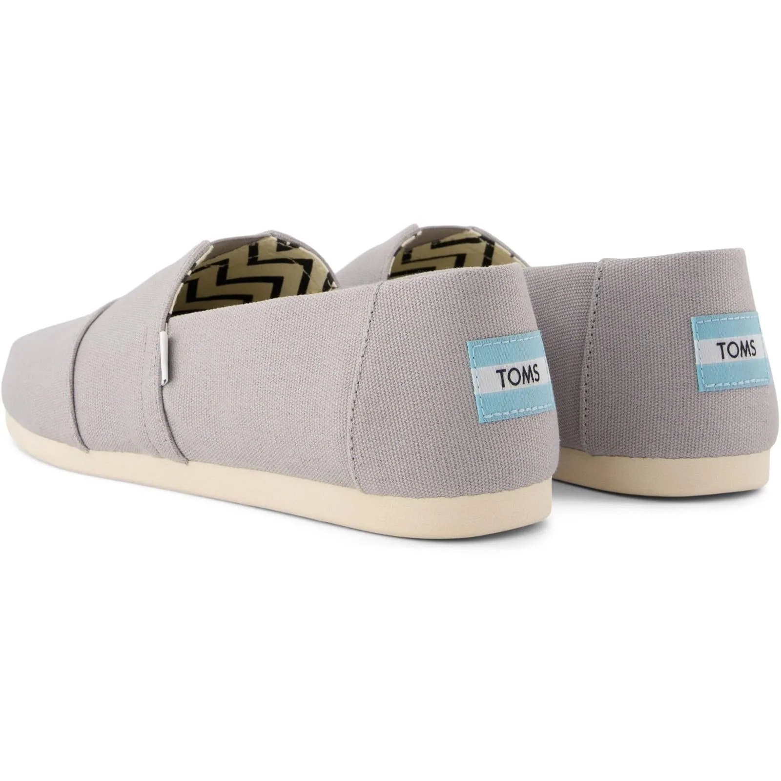TOMS Mens Alpargata Shoes Drizzle Grey Ventilation holes Beach Fun