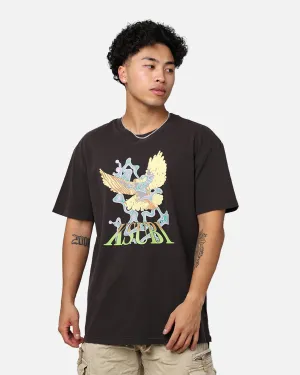 Comfort and Fit Ksubi Flight Biggie Short Sleeve T-Shirt Faded Black