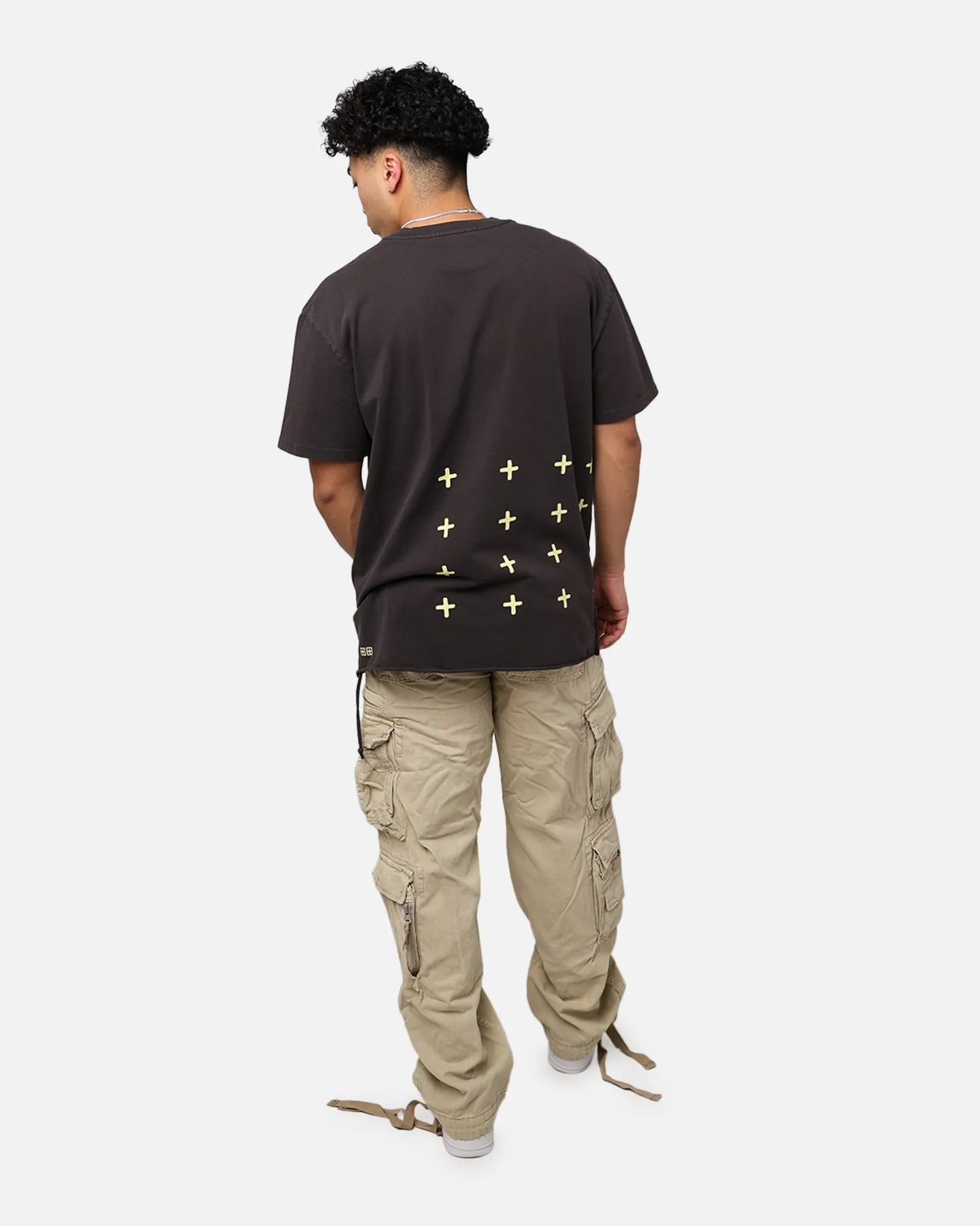 Ksubi Flight Biggie Short Sleeve T-Shirt Faded Black Chill Vibes Holiday Style
