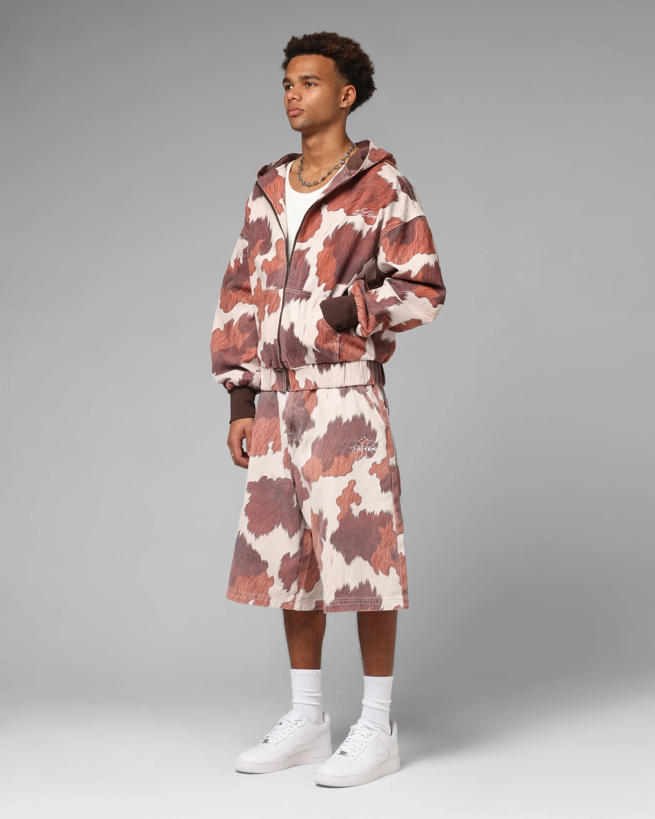 Layer Base Taped Zippers Loiter Hide Zip Jacket Cowhide