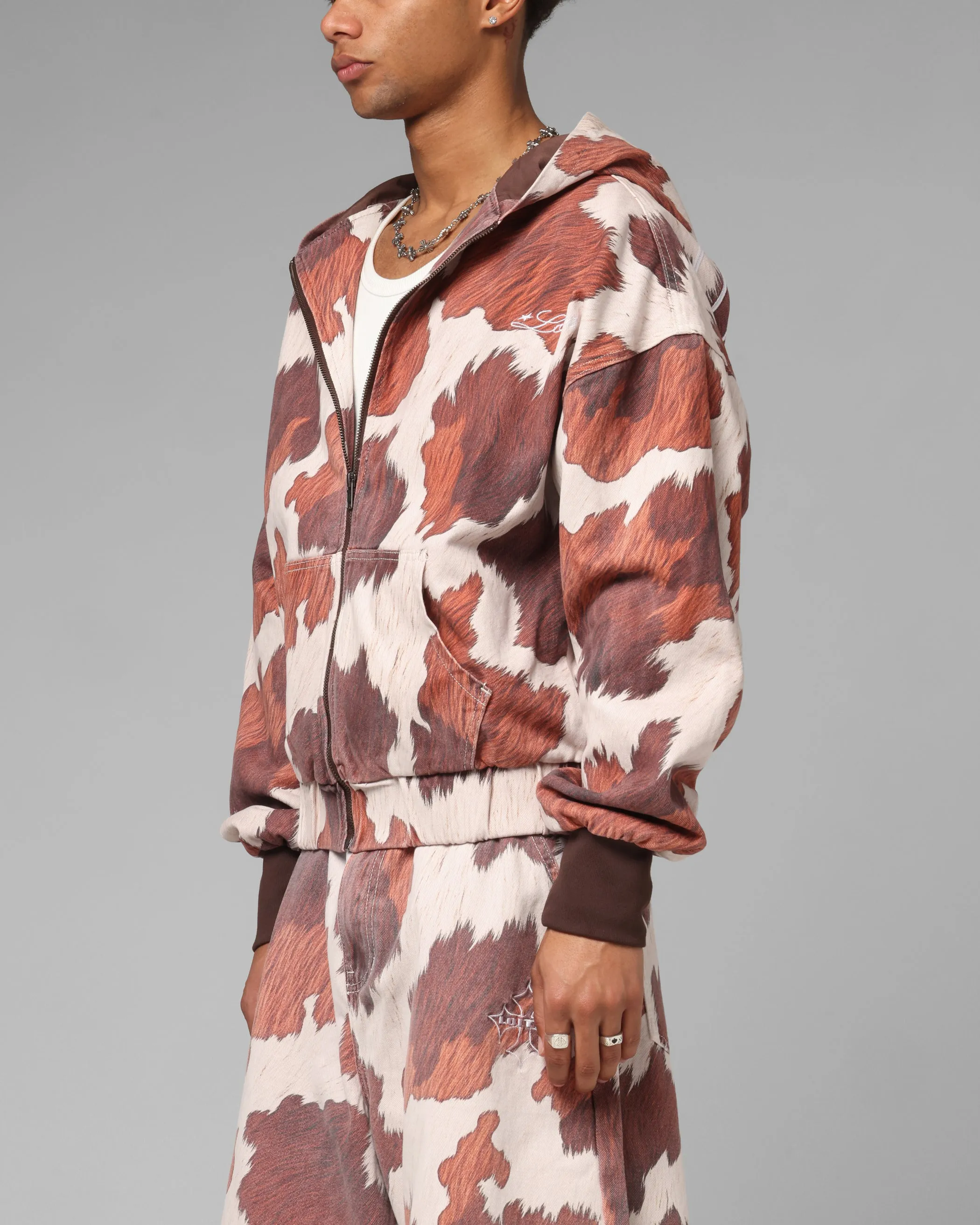 All-Purpose Jacket Loiter Hide Zip Jacket Cowhide
