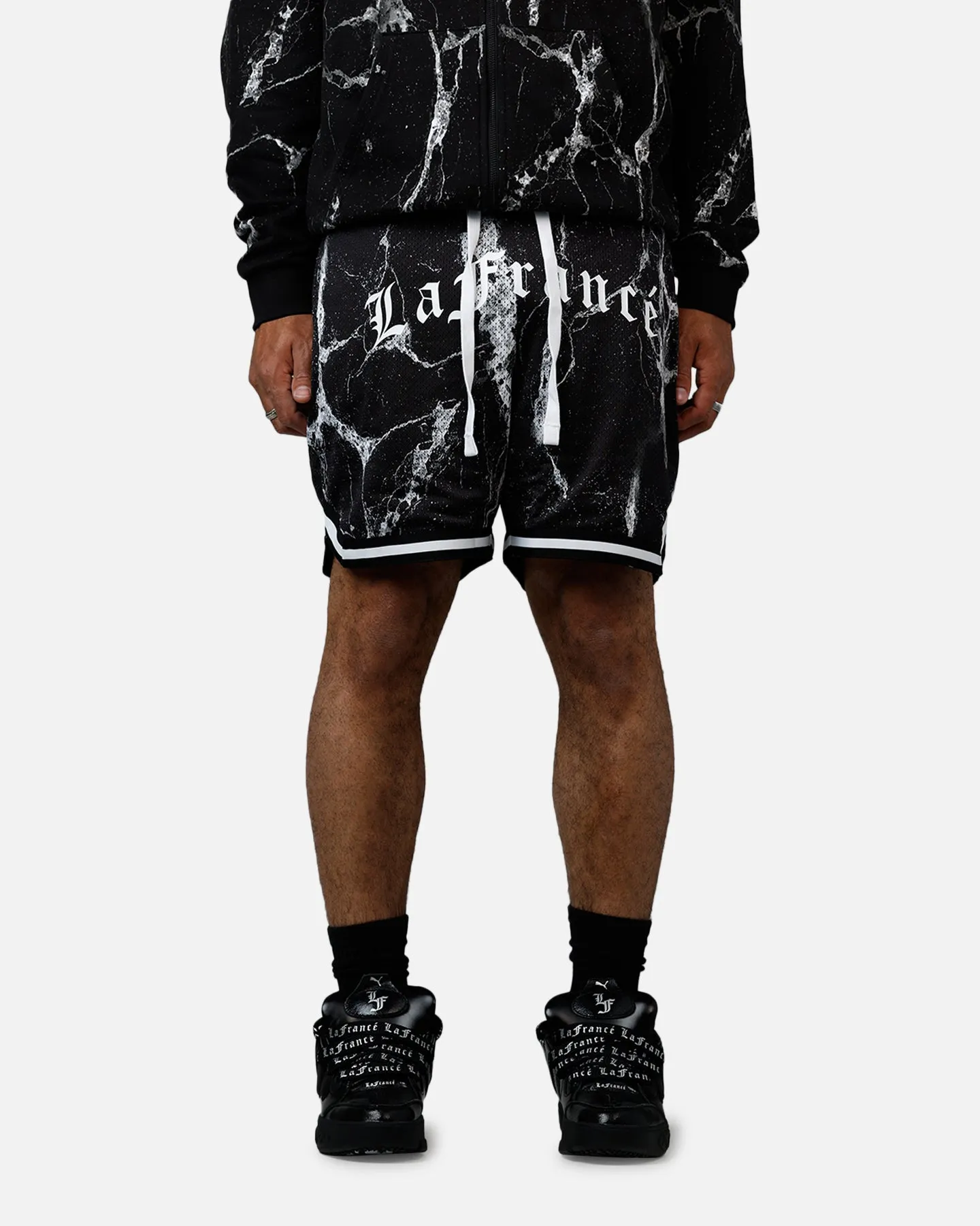 Sporty Vibe Wear Puma x Lamelo Ball LaFranc?? Written In Chrome Shorts Black