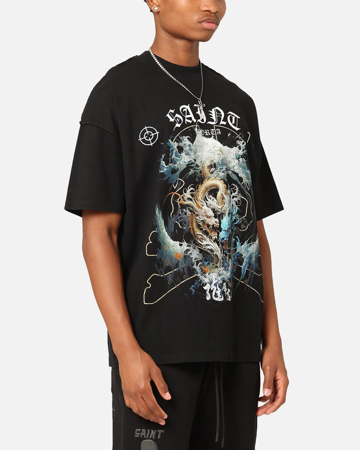 Easter Saint Morta Year Of The Dragon Boxy T-Shirt Black
