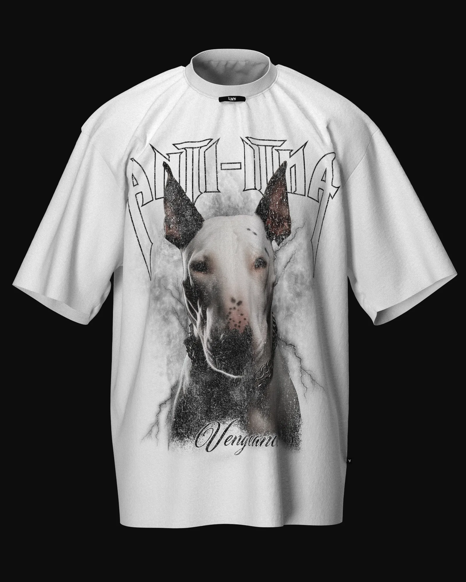 MultipurposeCuffs The Anti Order Vengeance Baggy T-Shirt White
