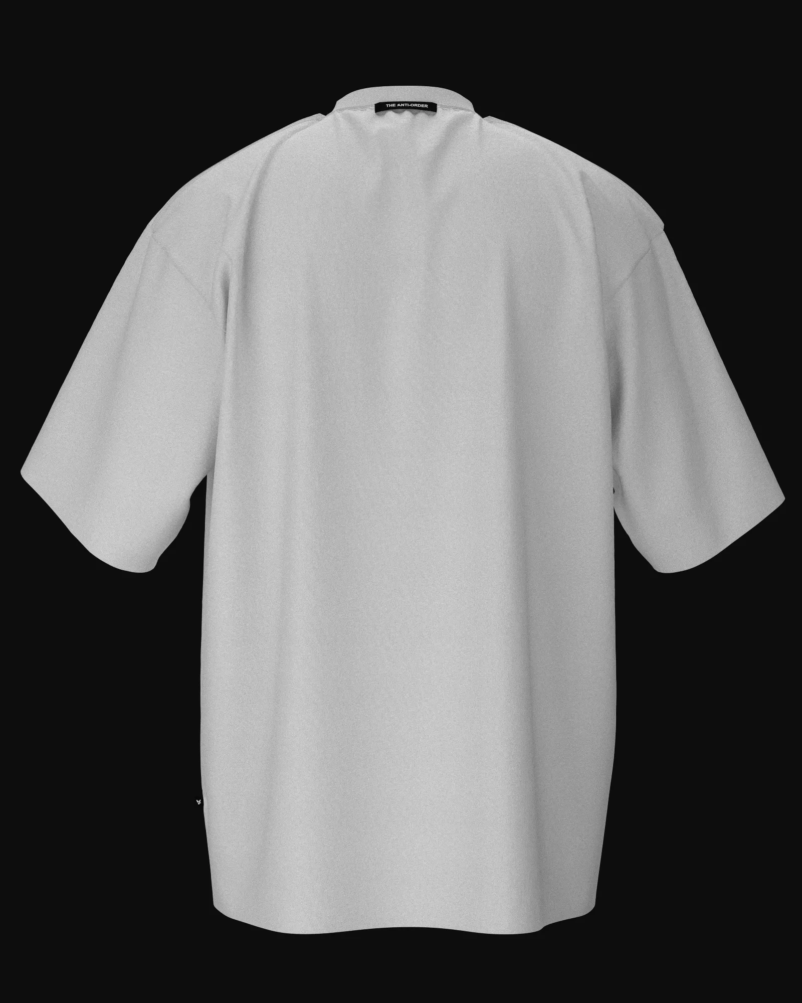 The Anti Order Vengeance Baggy T-Shirt White Relaxed Comfort Fit Heathered Fabric