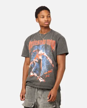 Timeless Look layerable Goat Crew X Chainsaw Man Heavyweight T-Shirt Black Wash